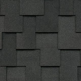 Malarkey Roofing Products Midnight Black shingle color swatch, designer.