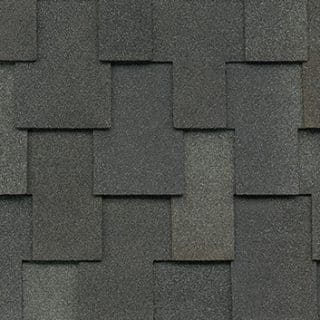 Malarkey Roofing Products Storm Grey shingle color swatch, designer.
